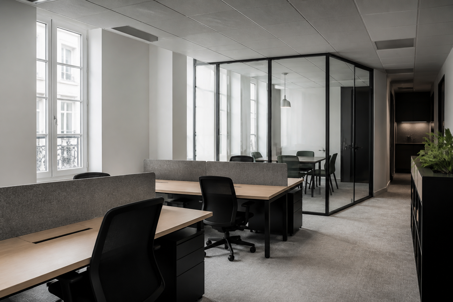 Bureaux construits