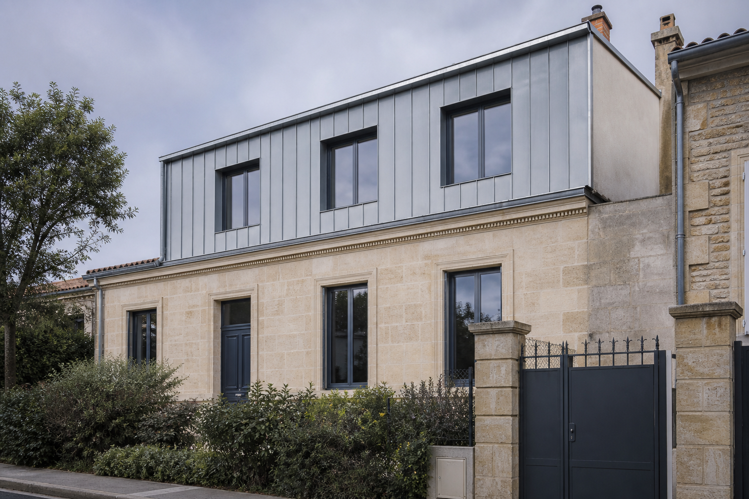 Surélévation d’une maison en pierre